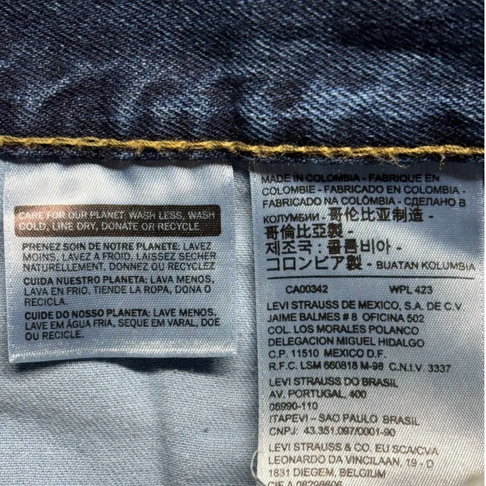 Levi's 569 Shorts Men 38 Denim Loose Straight Baggy Jorts Bermuda Outdoor Casual